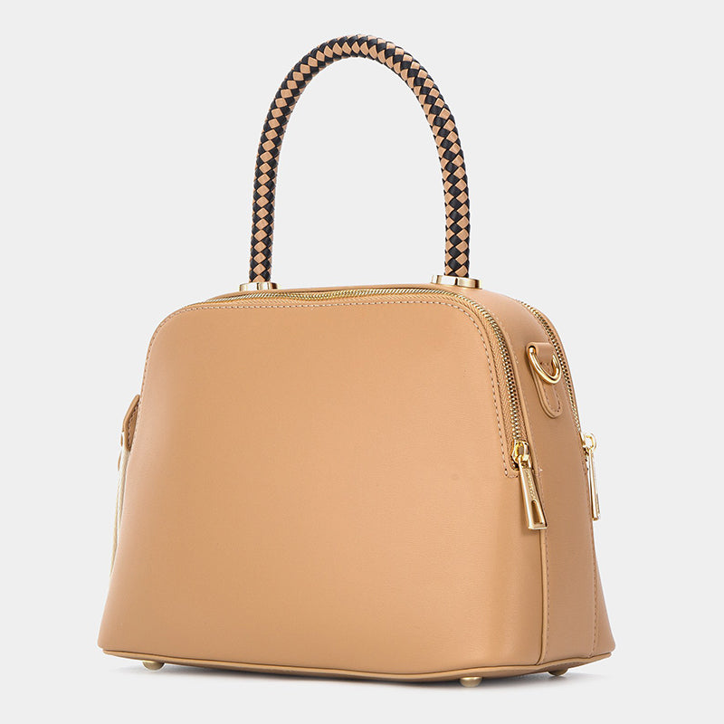 Chrisbella Shell-Shaped Leather Handbag with Matching Wallet