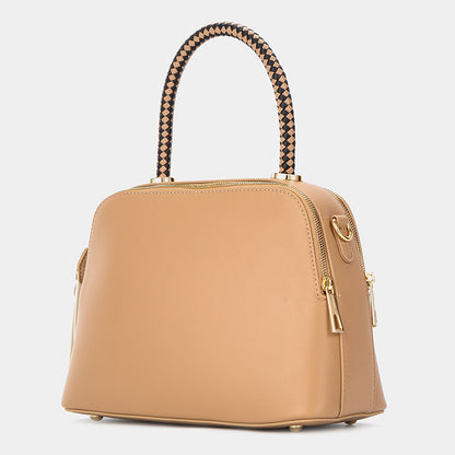 Chrisbella Shell-Shaped Leather Handbag with Matching Wallet