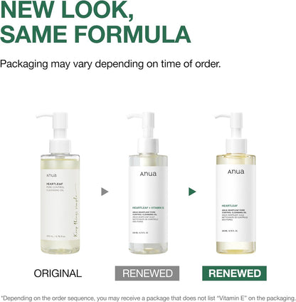 ANUA Heartleaf Pore Control Cleansing Oil for Face, Makeup Blackhead Remover, Double Cleansing, Facial Cleanser, Mild Ingredients | 200ml