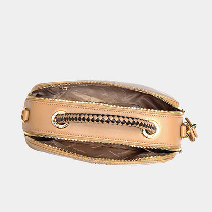 Chrisbella Shell-Shaped Leather Handbag with Matching Wallet