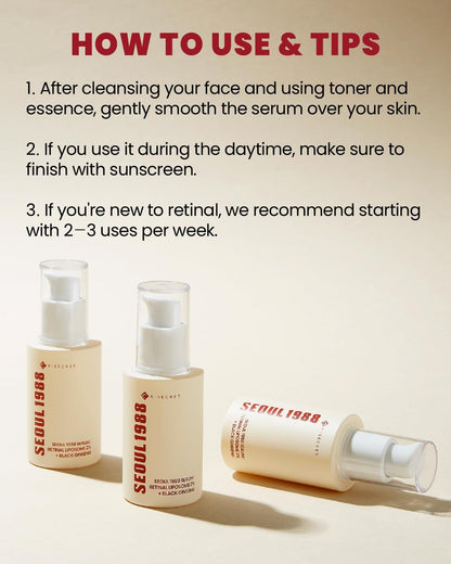 seoul1988 serum retinal liposome 2% black ginseng onlycrew onlicrew