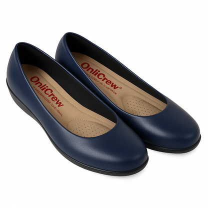 onlycrew blue flat cabin crew shoes
onlicrew medical orthopaedic comfrtable navy blue +  flydubai cabin crew flat shoes
