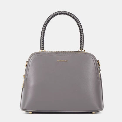 Chrisbella Shell-Shaped Leather Handbag with Matching Wallet