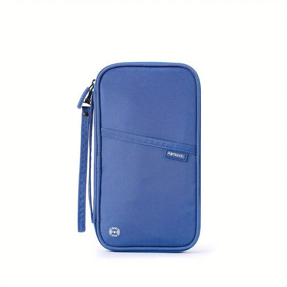 SafeTravel™ RFID Blocking Passport Wallet – Water-Resistant Multi-Functional Travel Organizer for 4+ Passports, Cards & Phone