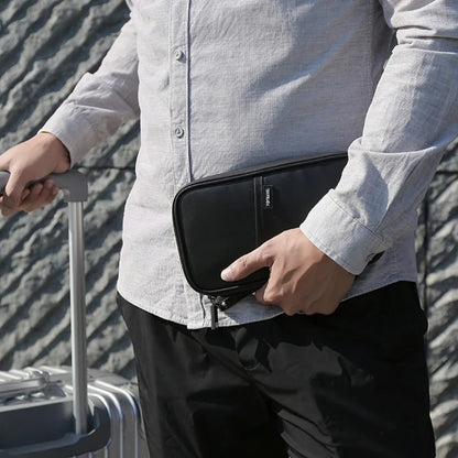 SafeTravel™ RFID Blocking Passport Wallet – Water-Resistant Multi-Functional Travel Organizer for 4+ Passports, Cards & Phone