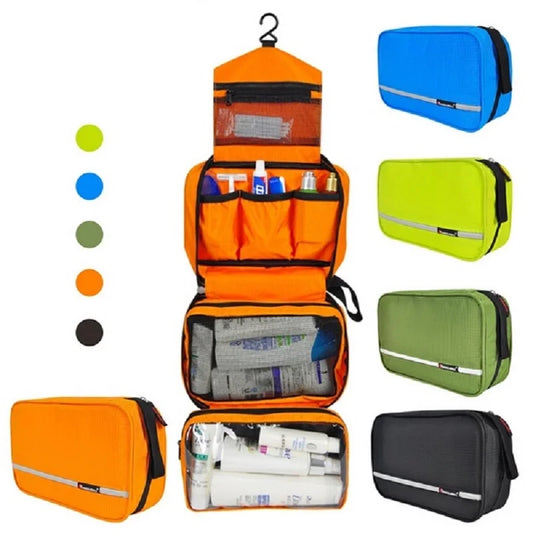 OnliCrew Layover Toiletry Kit – Hanging Travel Organizer for Essentials