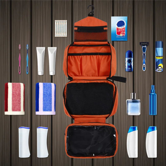 OnliCrew Layover Toiletry Kit – Hanging Travel Organizer for Essentials
