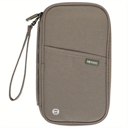 SafeTravel™ RFID Blocking Passport Wallet – Water-Resistant Multi-Functional Travel Organizer for 4+ Passports, Cards & Phone