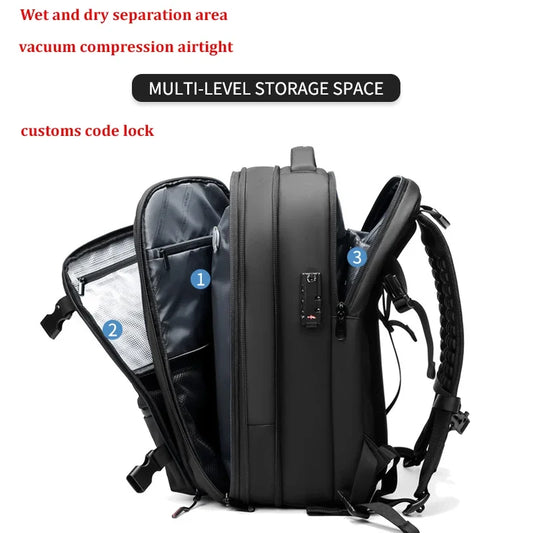 OnliCrew Elite Travel Backpack 17" with Vacuum Compression