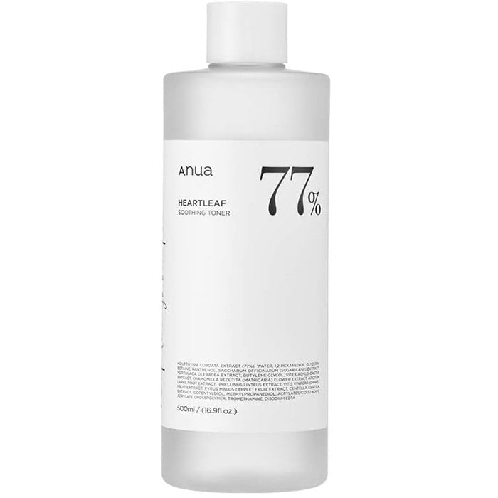 Anua Heartleaf 77% Soothing Toner I pH 5.5 Trouble Care, Calming Skin, Refreshing, Hydrating, Purifying, Cruelty Free, Vegan,(250ml / 8.45 fl.oz.)