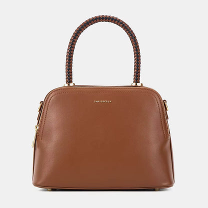 Chrisbella Shell-Shaped Leather Handbag with Matching Wallet